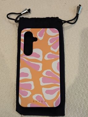 Burga Pink & Orange Abstract Pattern Phone Case